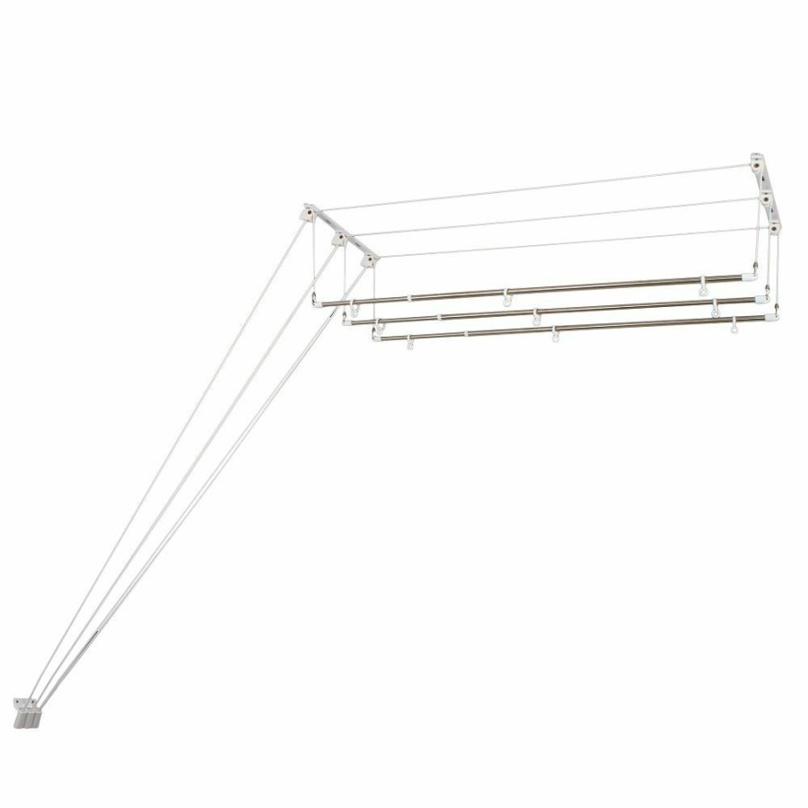 Wholesale Greenway Laundry Lift 3 Bar Ceiling Mounted Clothes Dryer Gcl3Ll Drying Racks