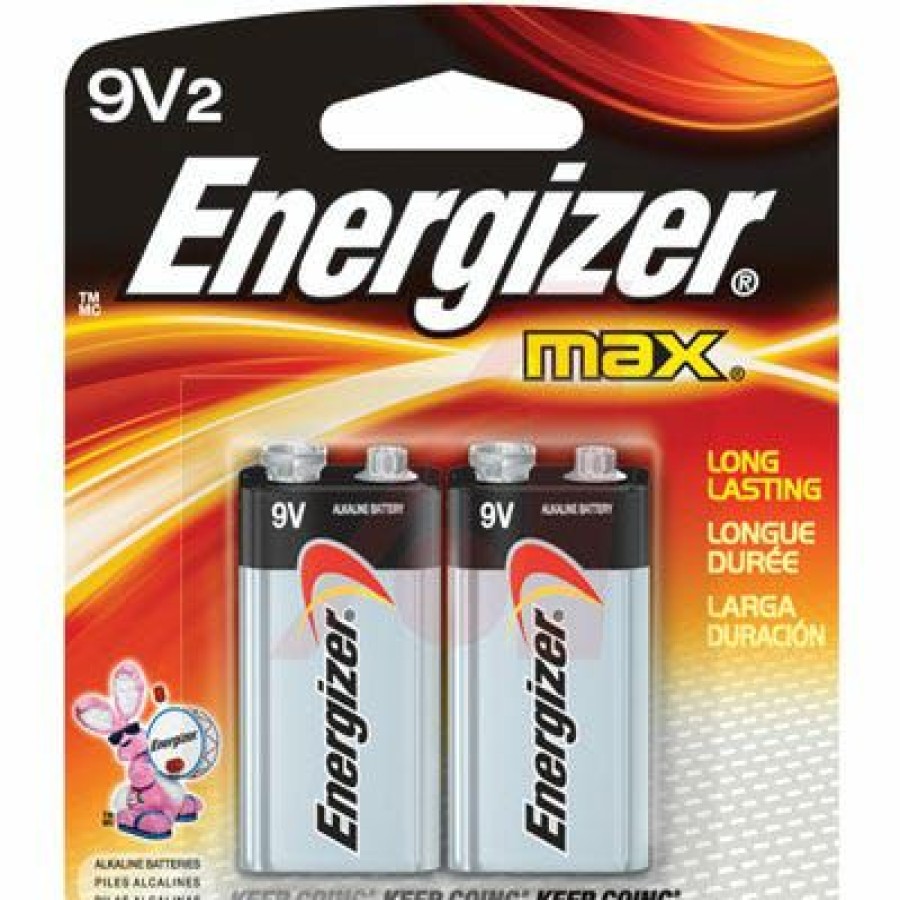 Best Energizer Two 9V Alkaline Batteries 522Bp2 Household Batteries