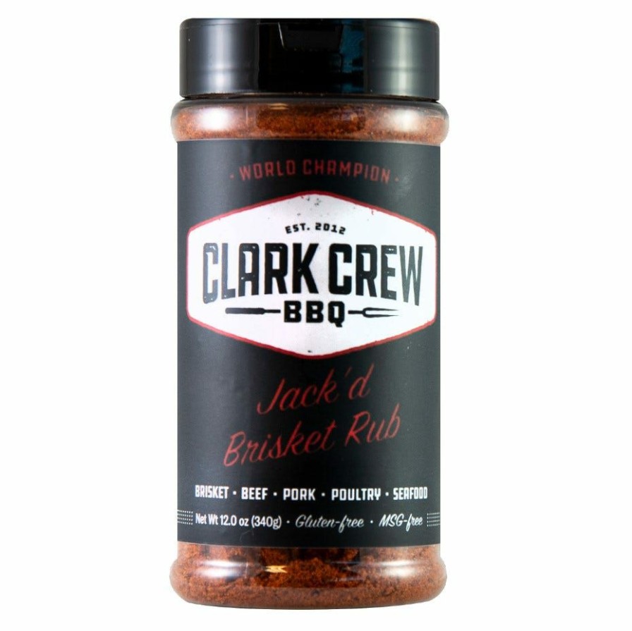 Clearance Clark Crew Bbq Clark'S Crew Jack'D Brisket Rub, 12 Oz. Spices & Seasonings