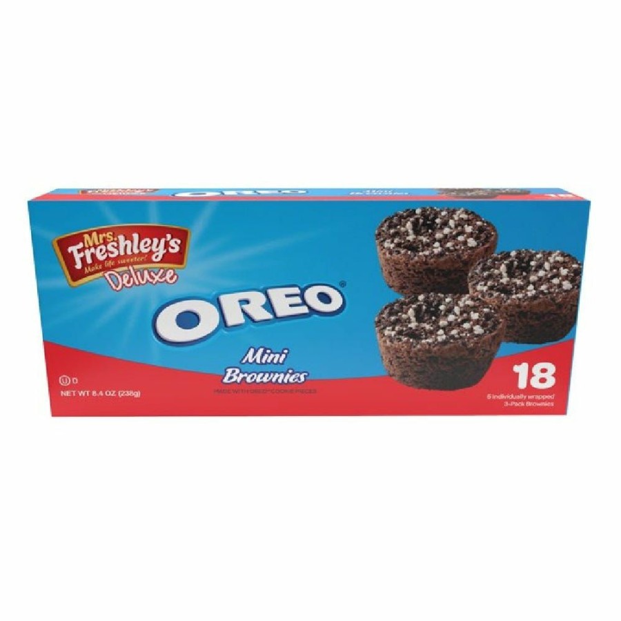 Best Mrs. Freshley'S Deluxe Oreo Mini Brownies, 18 Count Novelty Treats