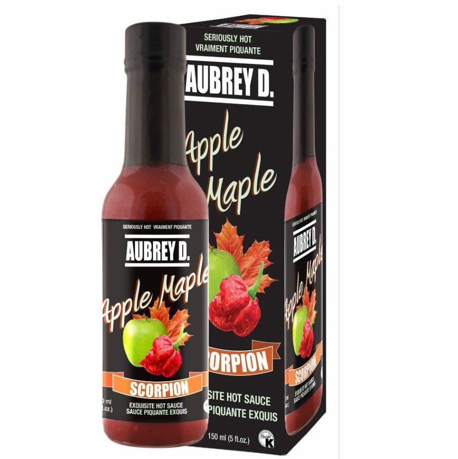 New Aubrey D. Rebel Apple Maple Scorpion Hot Sauce, 5 Oz. Condiments & Sauces