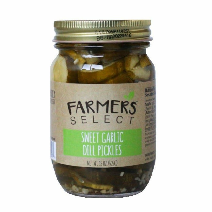 Online Farmer'S Select Farmers Select Sweet Garlic Dill Pickles, 15 Oz. Spices & Seasonings