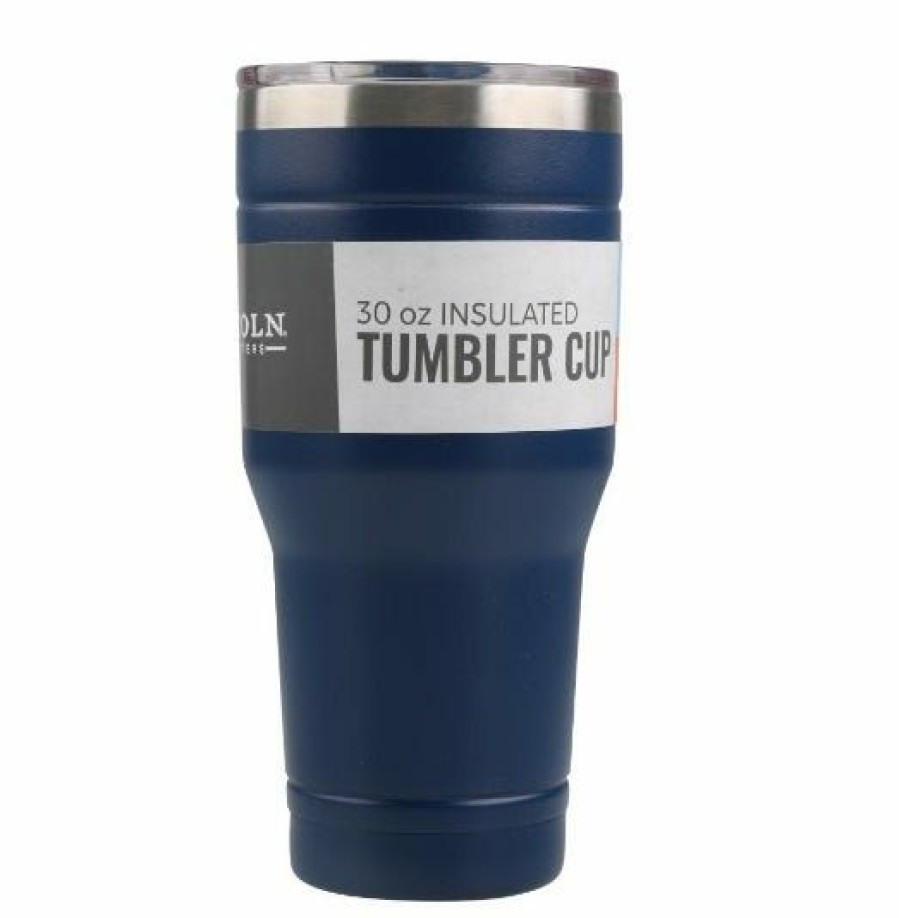 Hot Lincoln Outfitters 30Oz. Stainless Steel Dark Blue Tumbler 30Lo289 Camp Kitchen