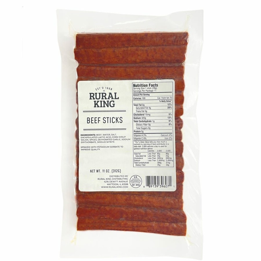 Hot Rural King 11Oz Beef Sticks Jerky