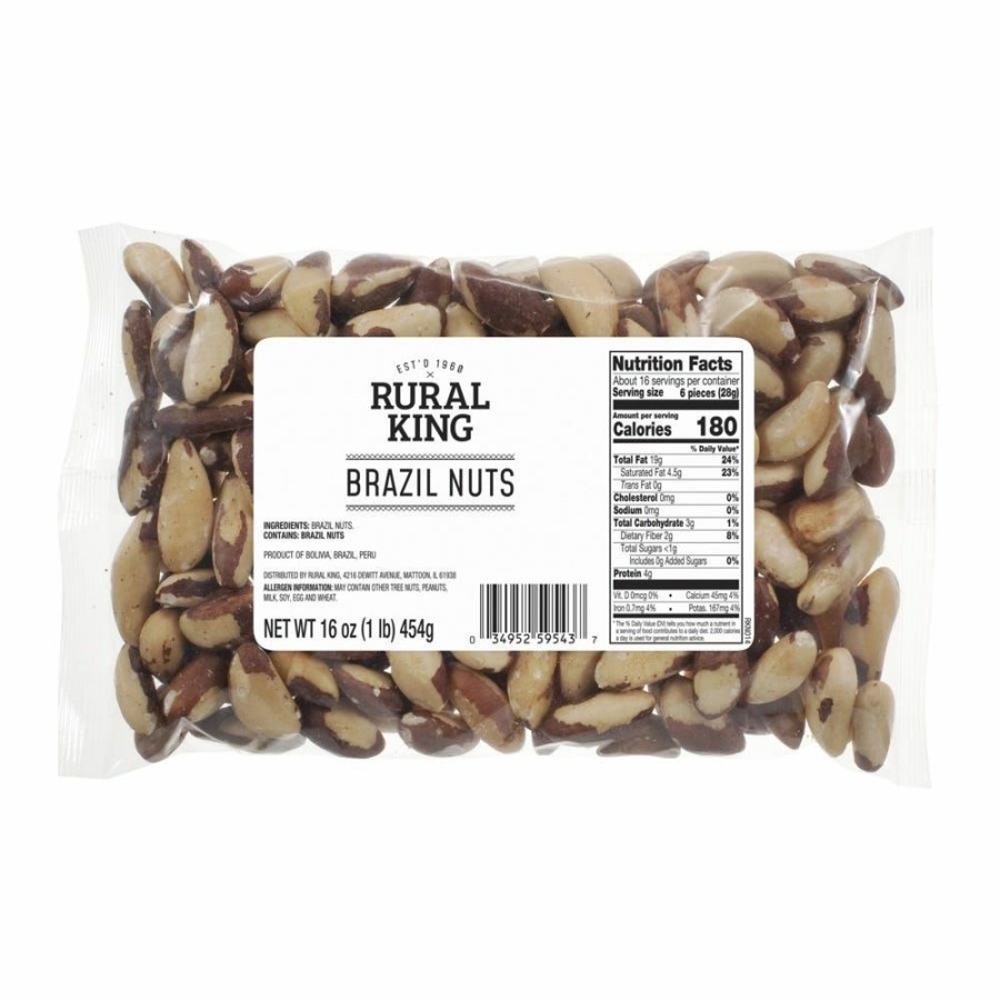 Hot Rural King Brazil Nuts, 16 Oz.