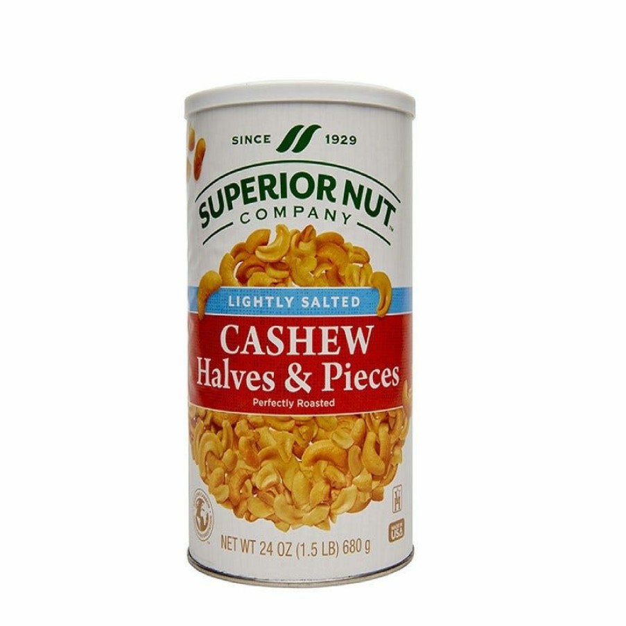 Wholesale Superior Nut Company Lightly Salted Cashew Halves & Pieces, 24 Oz. Cashews