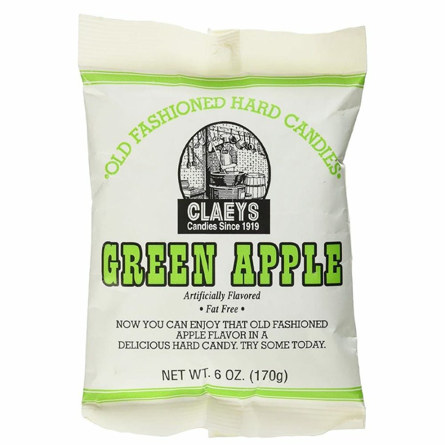 Best Claeys Old Fashioned Green Apple Hard Candies, 6 Oz. Hard Candy & Lollipops