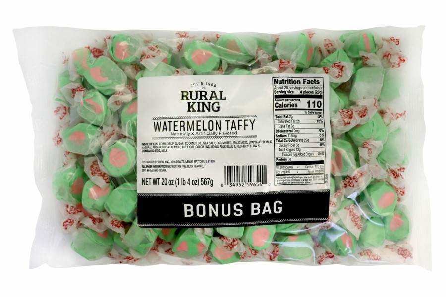 Best Rural King Watermelon Taffy Bonus Bag Candy & Gum