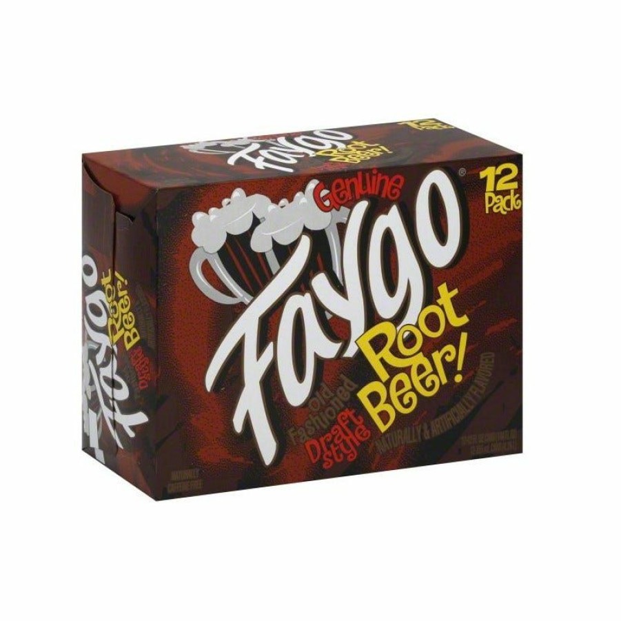 Best Faygo Draft Style Root Beer Soda, 12 Pack Of 12 Oz. Cans