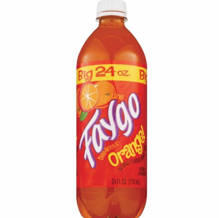 Hot Faygo Orange Soda, 24 Oz.