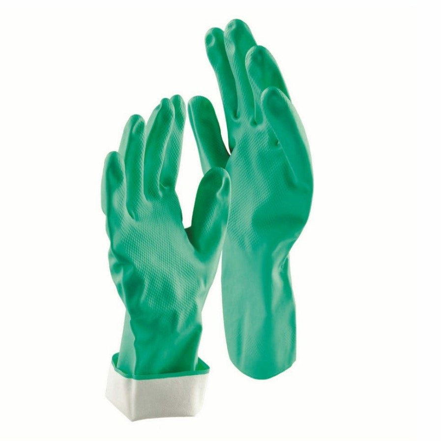 Best Libman Heavy-Duty Reusable Nitrile Gloves 1-Pack, Small Cleaning & Janitorial Supplies