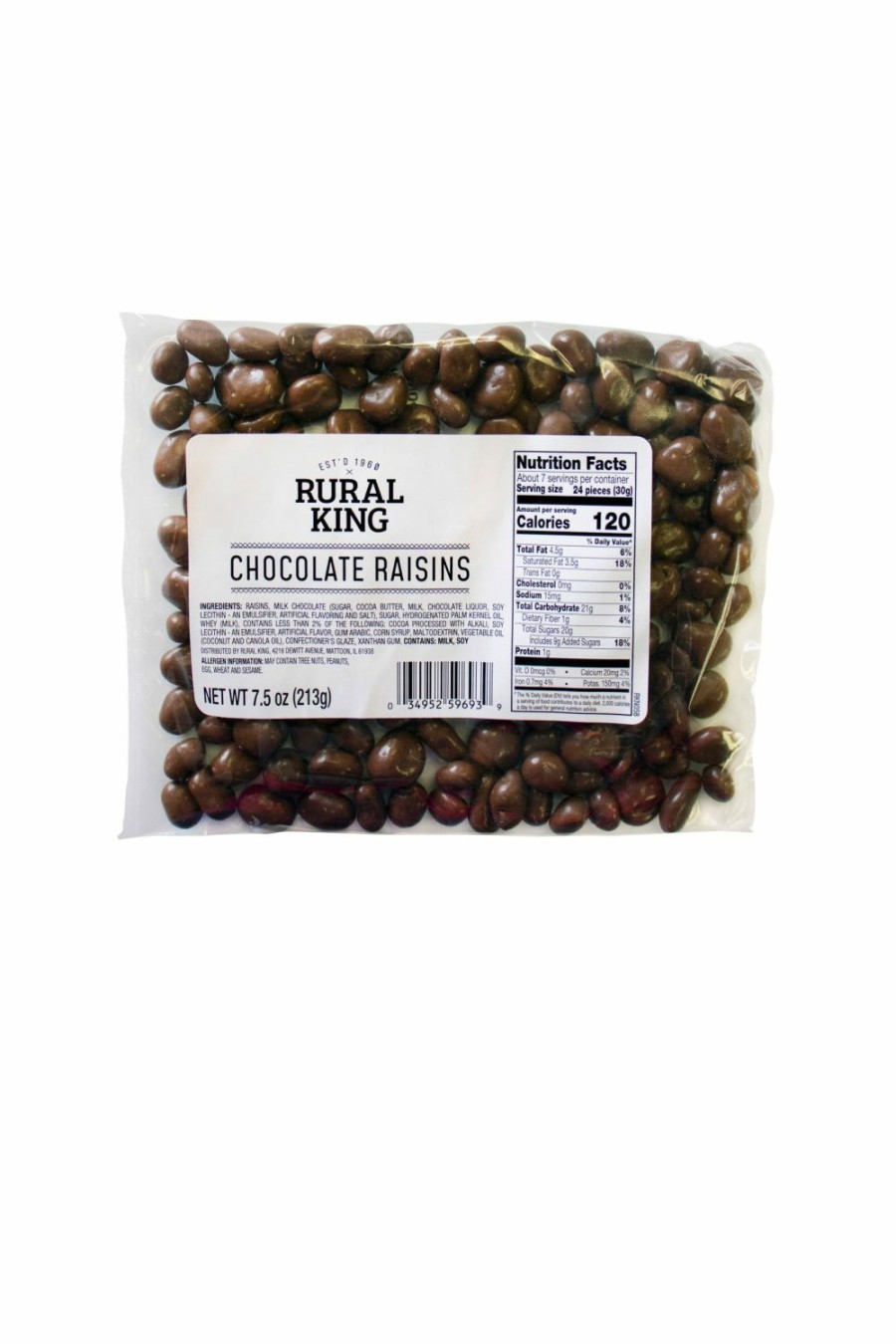 Hot Rural King Chocolate Raisins Candy & Gum