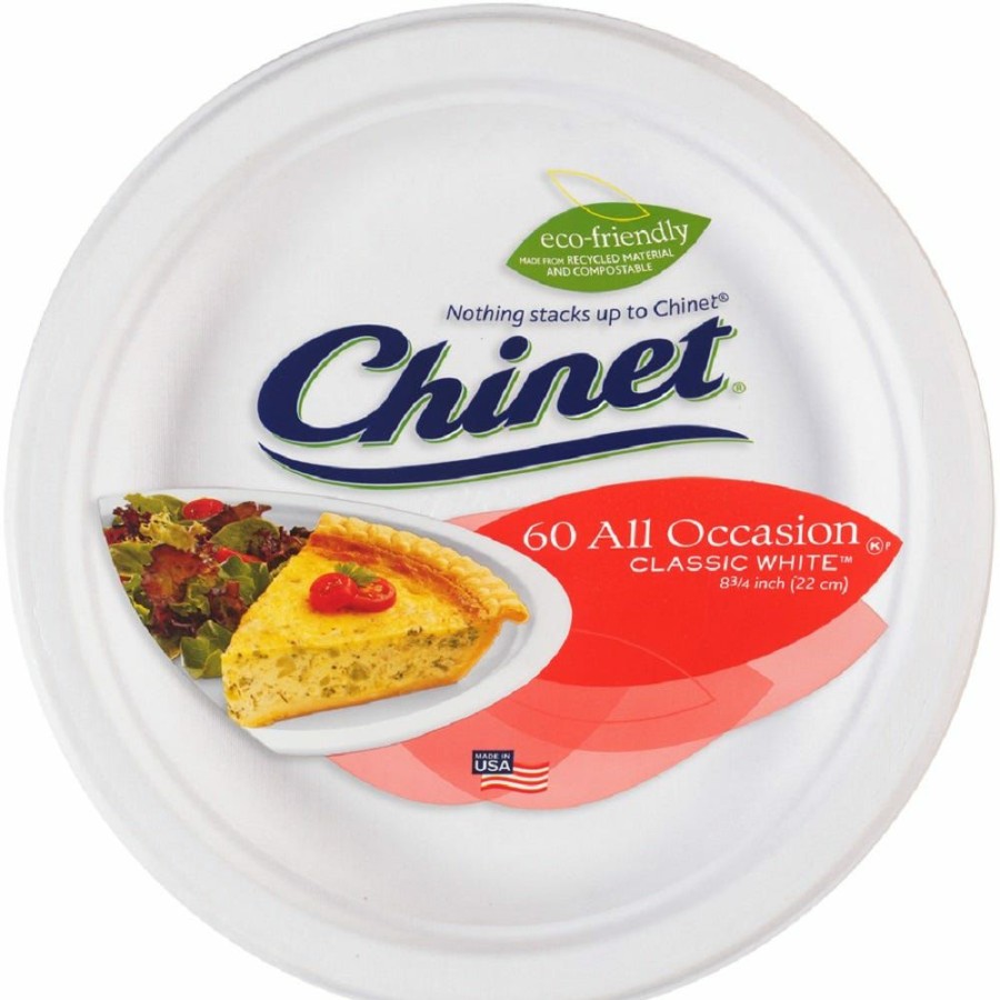 Best Chinet 60 Count Lunch Plates 32332 Disposable Kitchenware