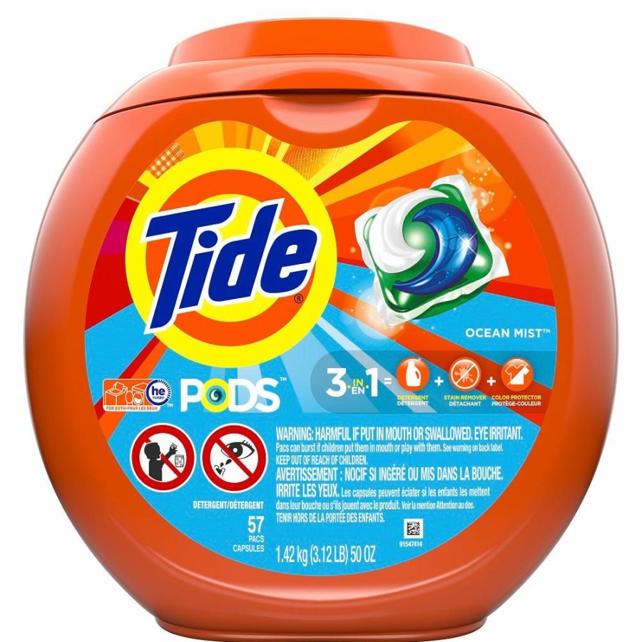 Clearance Procter And Gamble Distributing Tide Pods Clean Breeze 57Ct Laundry Detergent