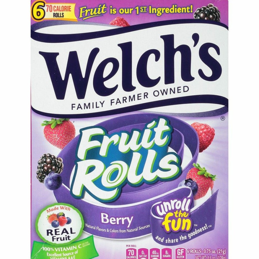 Wholesale Welch'S Berry Fruit Rolls 4.5 Oz. Fruit Snacks