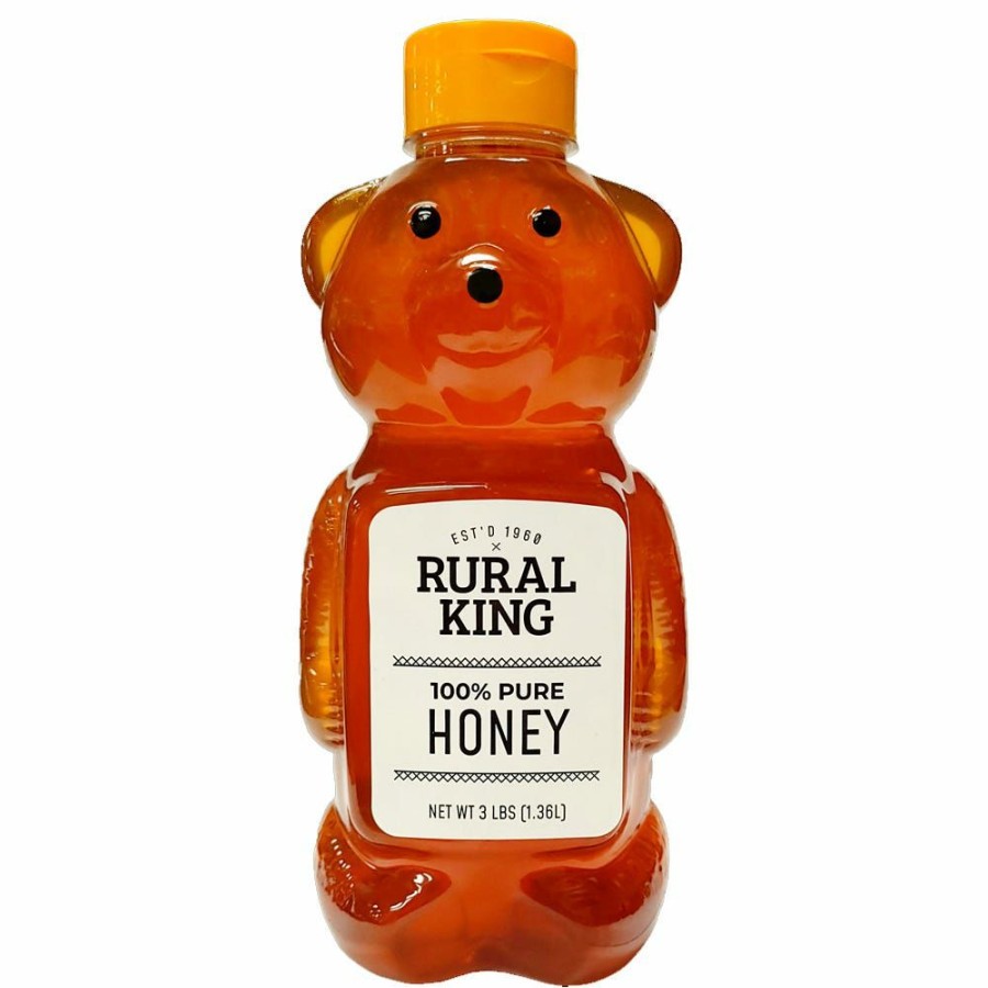 Hot Rural King 100% Pure Honey, 3 Lb. Condiments & Sauces