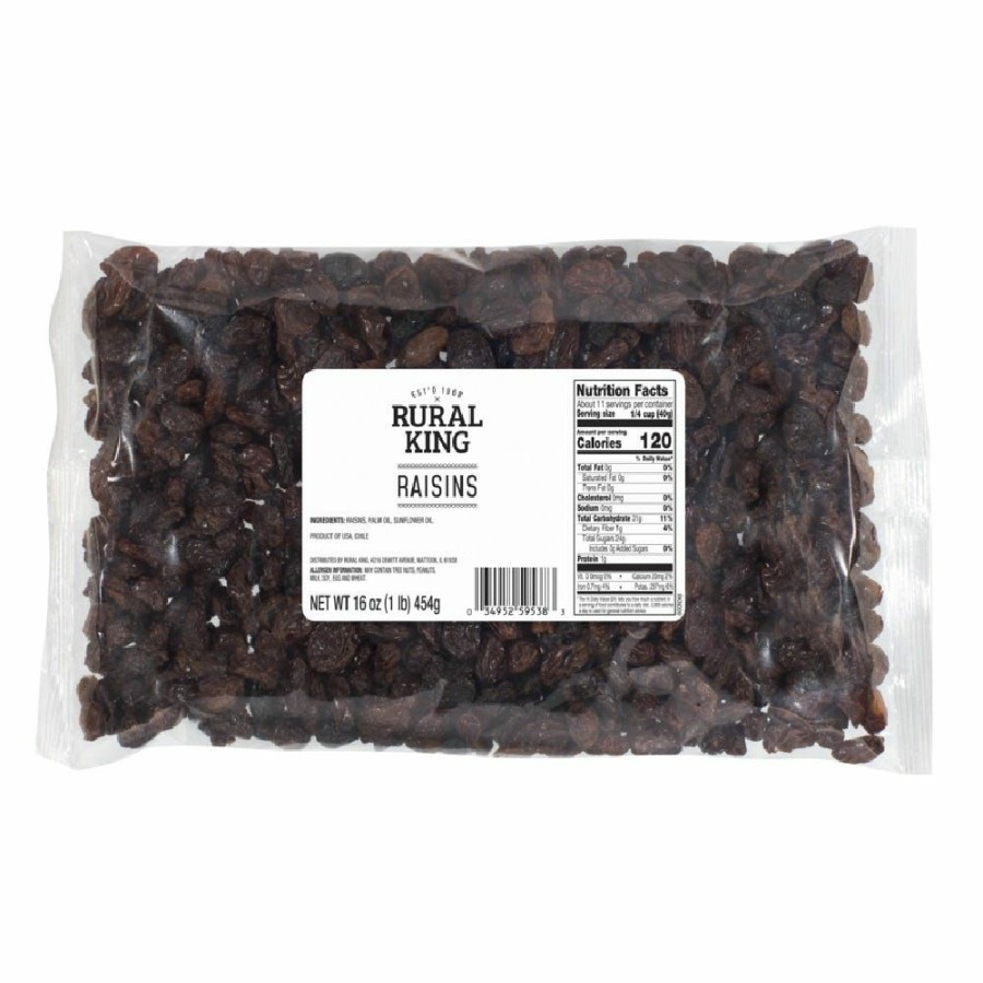 Hot Rural King Raisins, 16 Oz. Dried Fruit