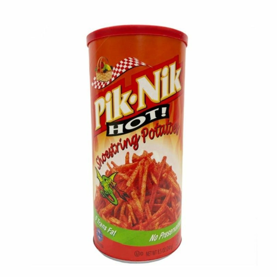 Hot Pik Nik Pik-Nik Hot! Shoestring Potatoes. 9 Oz. Chips & Crackers