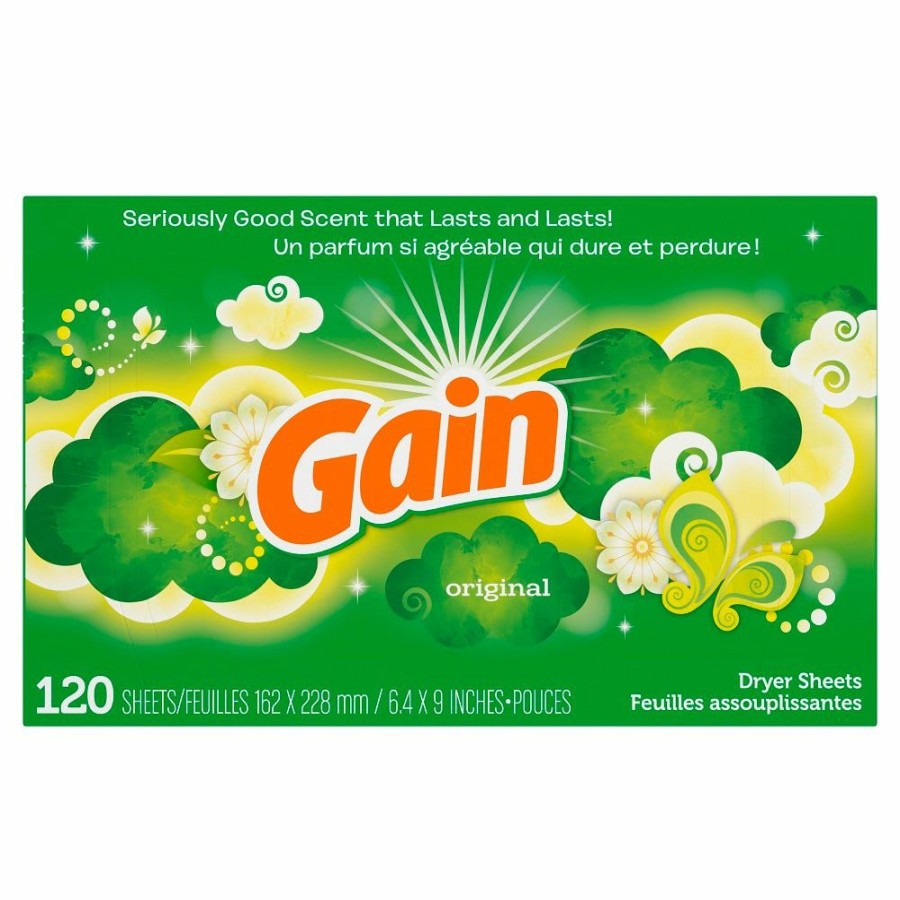 Online Procter And Gamble Distributing Gain Dryer Sheets Original 120Ct Laundry Detergent