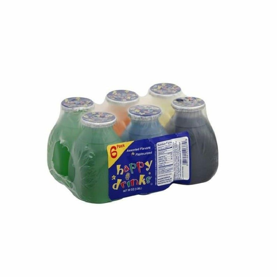 Clearance Various Brands Happy Drinks Assorted Flavored Drinks, 6 Pack Beverages