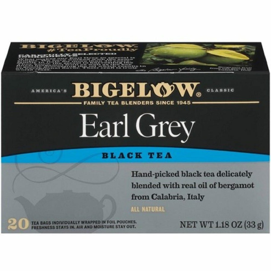 Hot Bigelow Tea Earl Gray Black Tea Bags, 20 Count