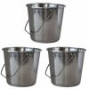 Clearance Amerihome Xlarge Stainless Steel Bucket 3 Piece Set Ssb528Set Baskets