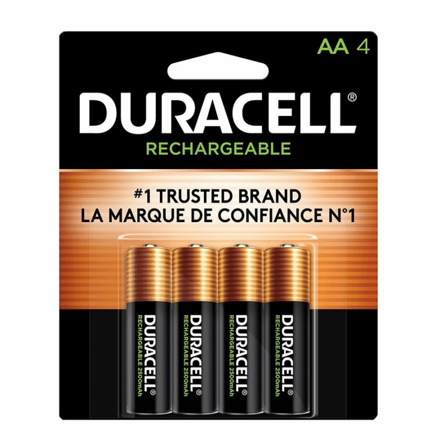 Clearance Duracell Rechargeable Aa Batteries, 4-Pack Household Batteries