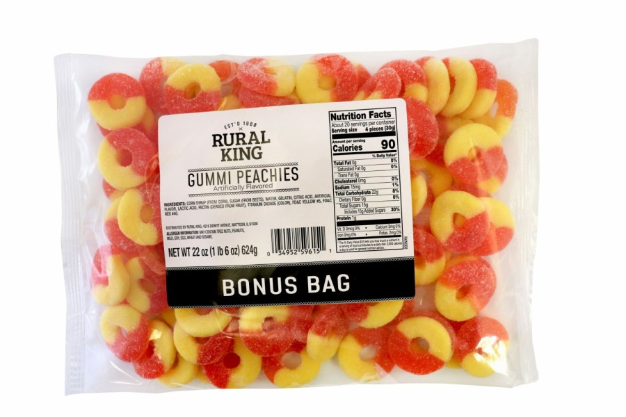 Best Rural King Gummi Peachies Bonus Bag Candy & Gum