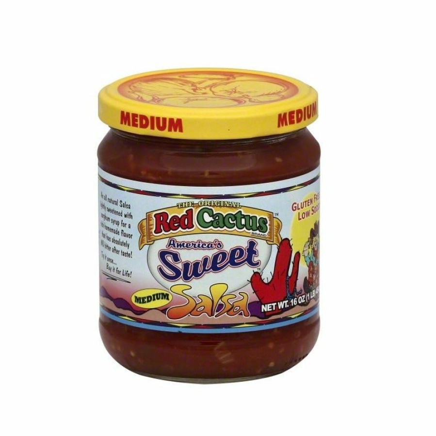 New Red Cactus Sweet Medium Salsa, 16 Oz. Jar Dips & Salsa