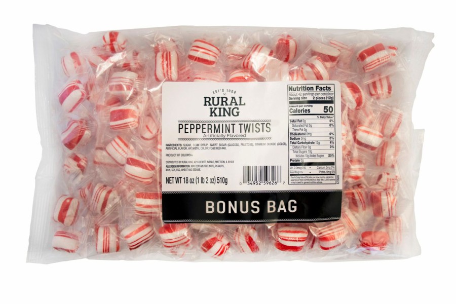 Hot Rural King Peppermint Twist Bonus Bag Candy & Gum