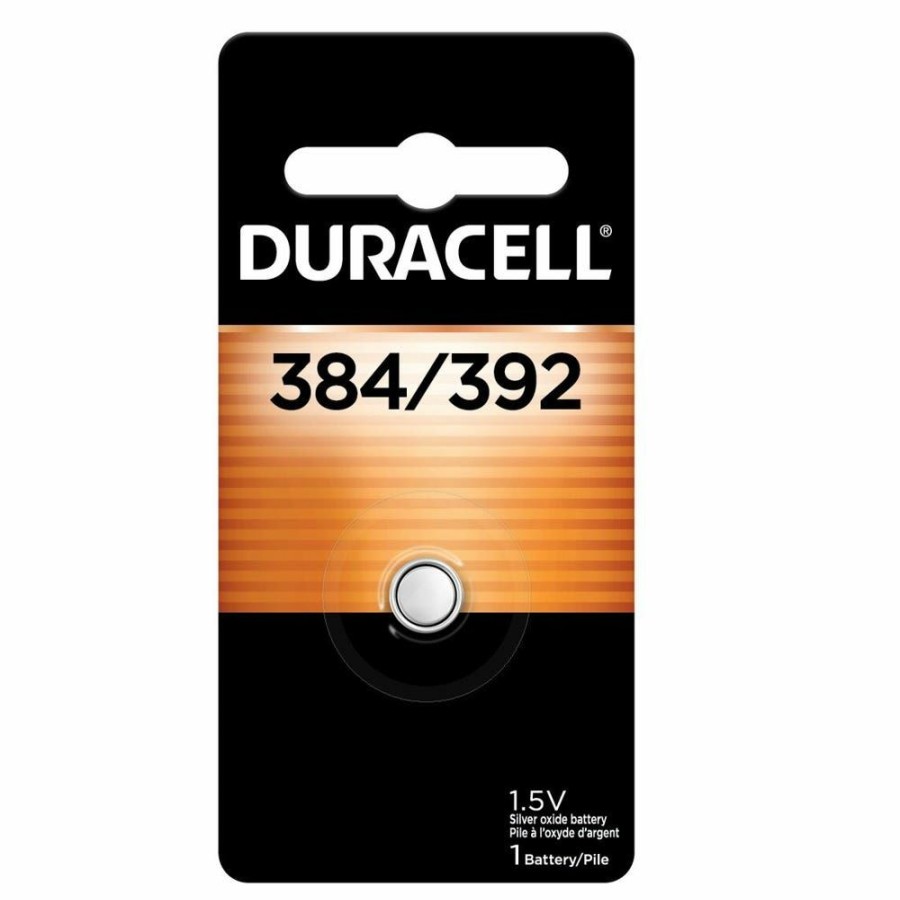 Clearance Duracell 384/392 Silver Oxide Button Battery, 1 Pack Household Batteries