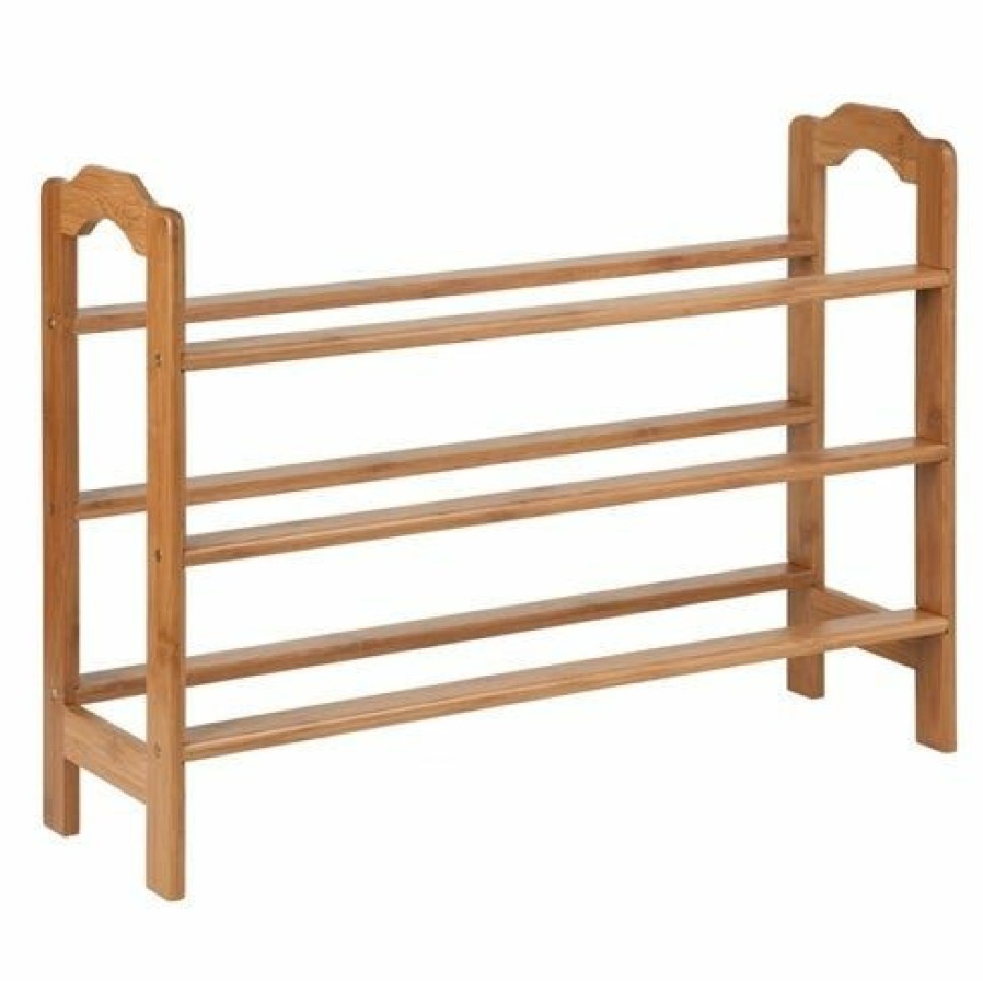 Best Honey-Can-Do Honeycando 3Tier Bamboo Shoe Storage Rack Sho01601 Closet Organization