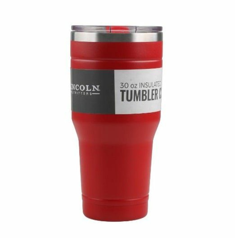 Online Lincoln Outfitters 30Oz. Stainless Steel Red Tumbler 30Lo3020 Camp Kitchen