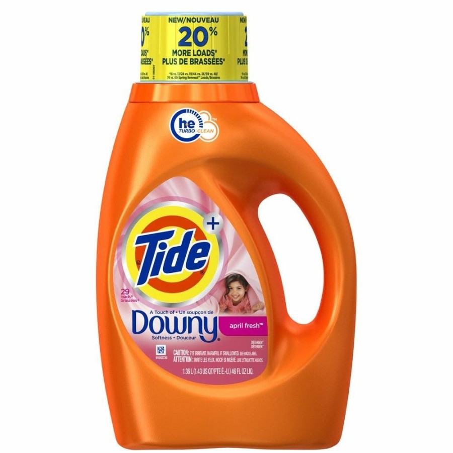 New Tide Liquid Laundry Detergent April Fresh 29 Load 46 Fl Oz 87453