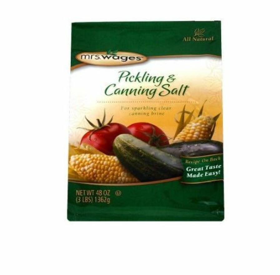 New Mrs. Wages Pickling And Canning Salt, 3 Lb. Canning Ingredients