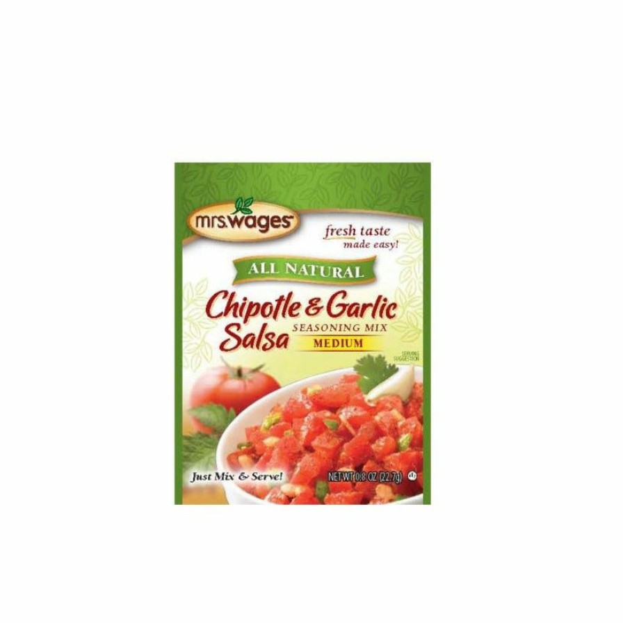 Wholesale Mrs. Wages Chipotle And Garlic Salsa Mix, 0.8 Oz. Dips & Salsa