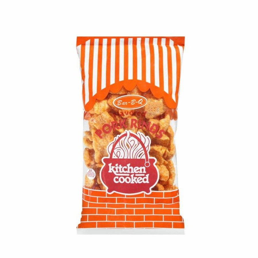 Best Kitchen Cooked Bbq Flavored Pork Rinds, 5 Oz. Bag Chips & Crackers