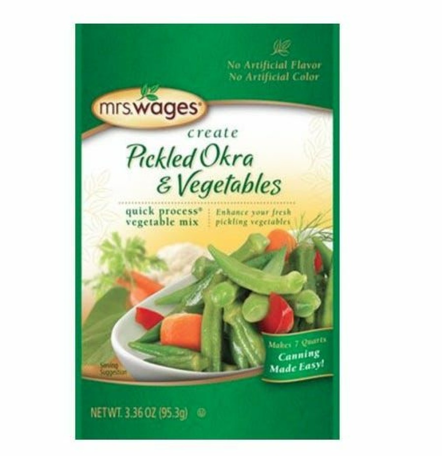 Wholesale Mrs. Wages Pickled Okra And Vegetables, 3.36 Oz. Spices & Seasonings