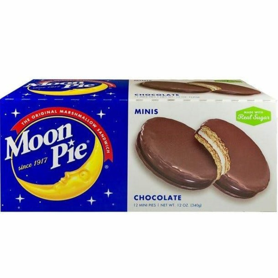 Clearance Moon Pie Mini Chocolate Marshmallow Sandwiches, 12 Count 22101 Cookies