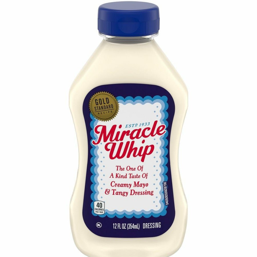 New Kraft Miracle Whip, 12 Oz. Condiments & Sauces