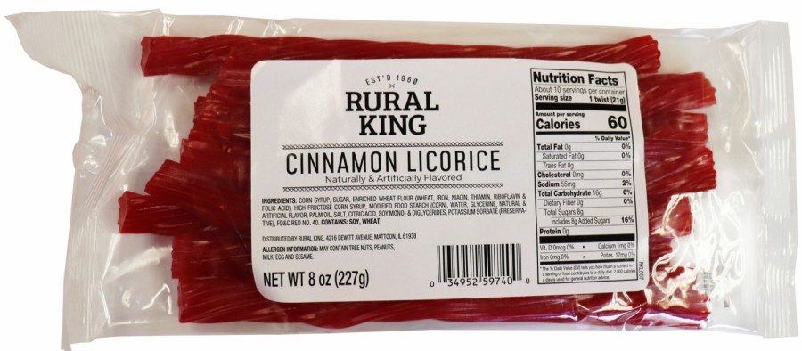 Wholesale Rural King Cinnamon Licorice Candy & Gum