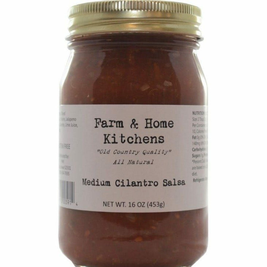 Hot Farm & Home Kitchens Medium Cilantro Salsa, 16 Oz. Dips & Salsa