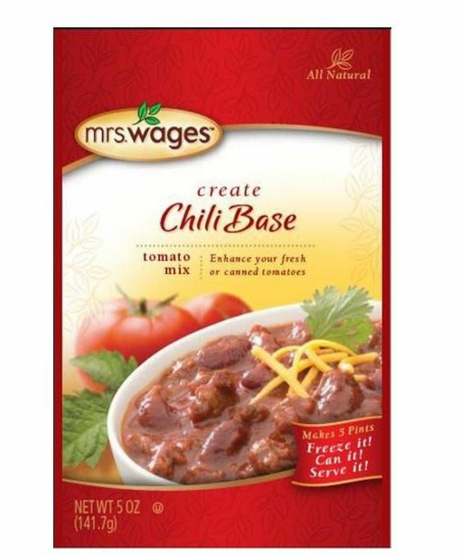 Hot Mrs. Wages Chili Base Mix, 5 Oz. Canning Ingredients