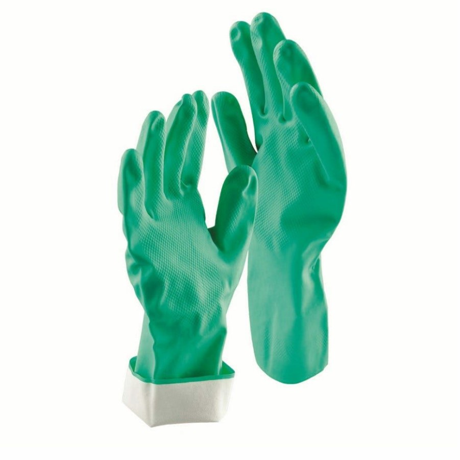 Hot Libman Heavy-Duty Reusable Nitrile Gloves 1-Pack, Medium Cleaning & Janitorial Supplies