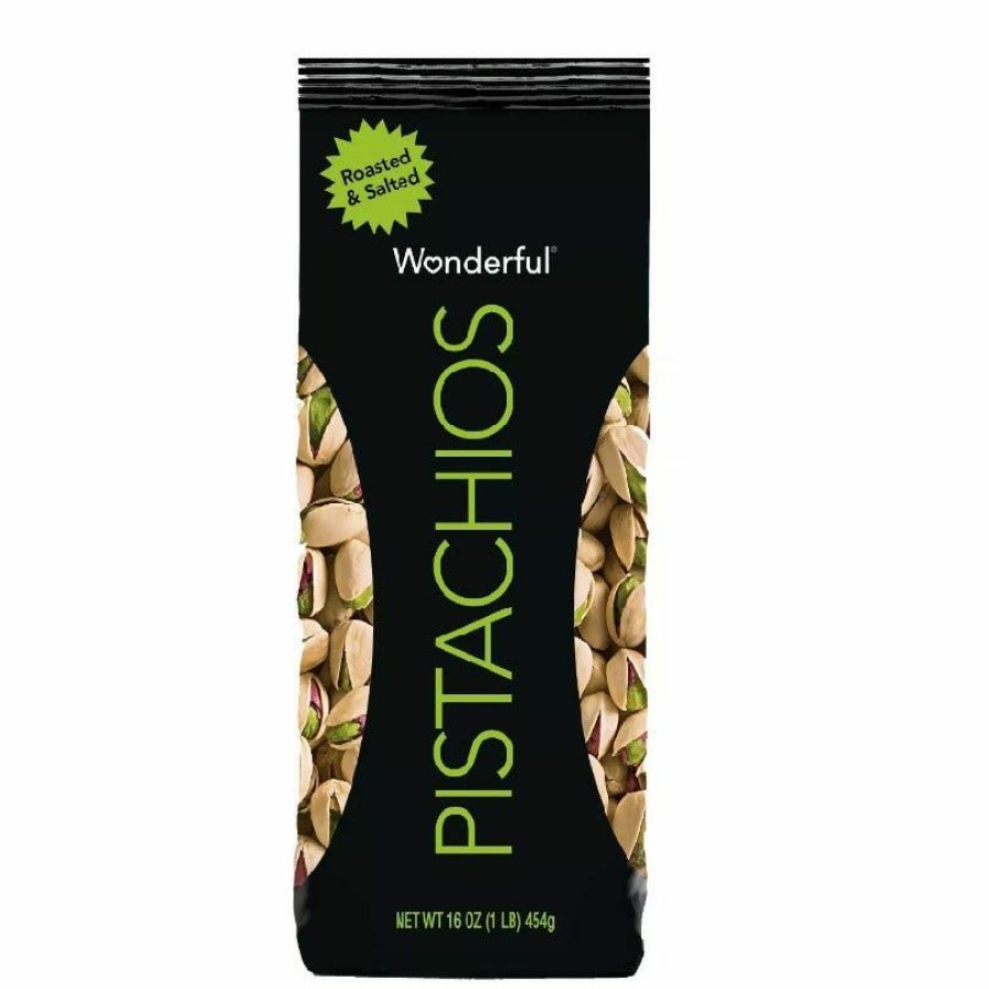 Clearance Wonderful Roasted & Salted Pistachios, 16 Oz. Pecans, Pistashios & Walnuts