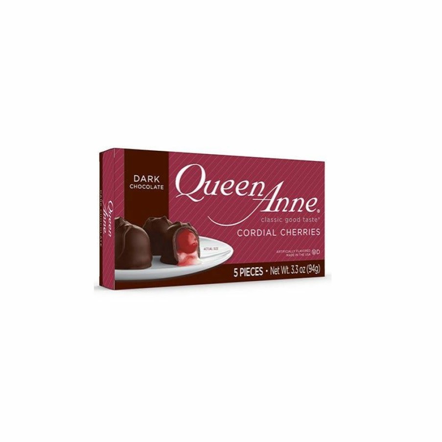 New Queen Anne Dark Chocolate Cordial Cherries, 3.3 Oz.