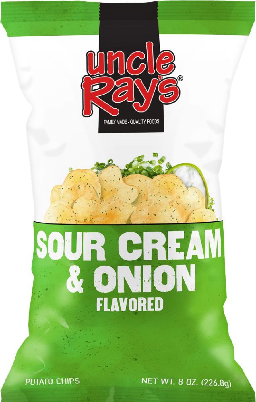 Clearance Uncle Ray'S Sour Cream Onion Flavored Potato Chips, 8Oz Chips & Crackers