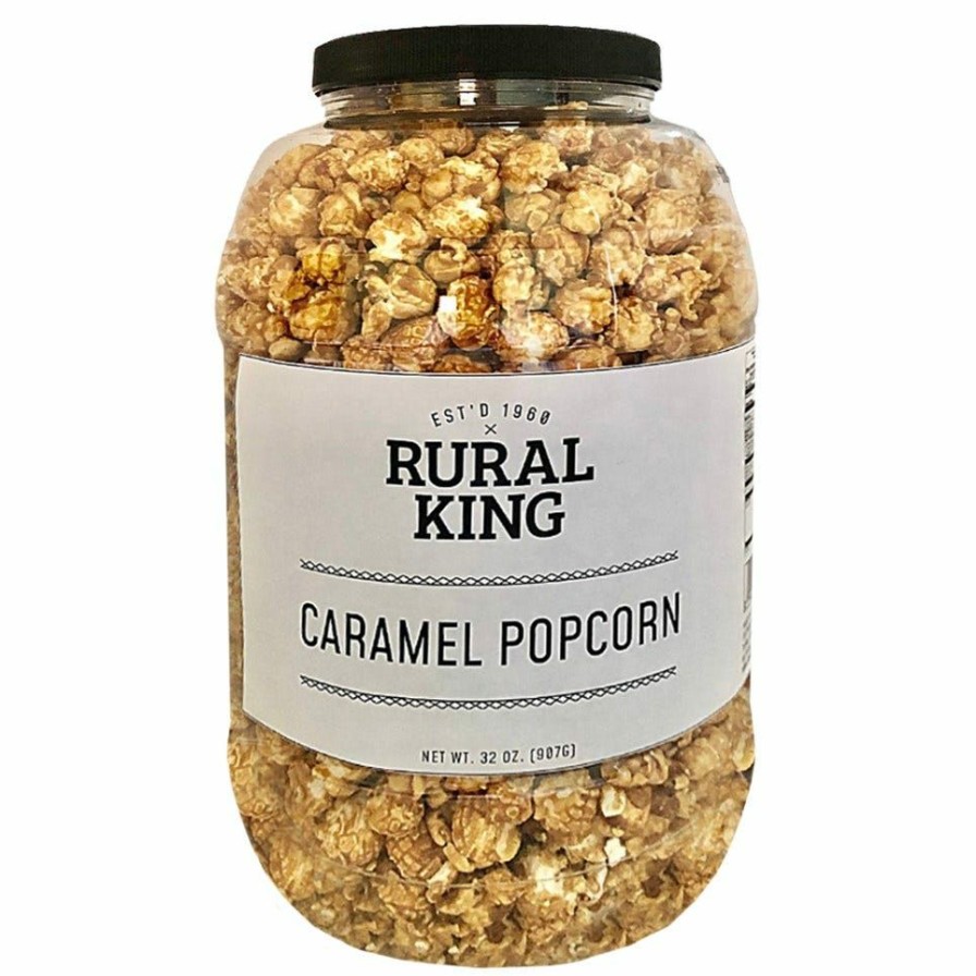 Hot Rural King Caramel Popcorn Barrel, 32 Oz.