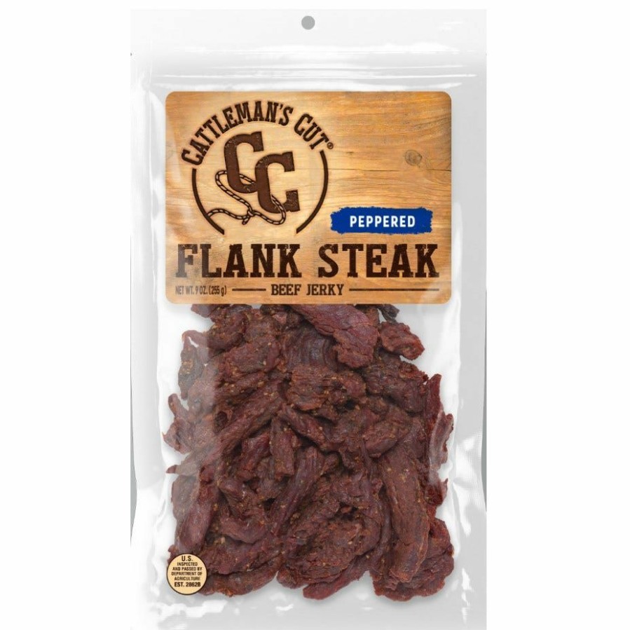 New Oberto Cattleman'S Cut Peppered Flank Steak Jerky, 9 Oz.