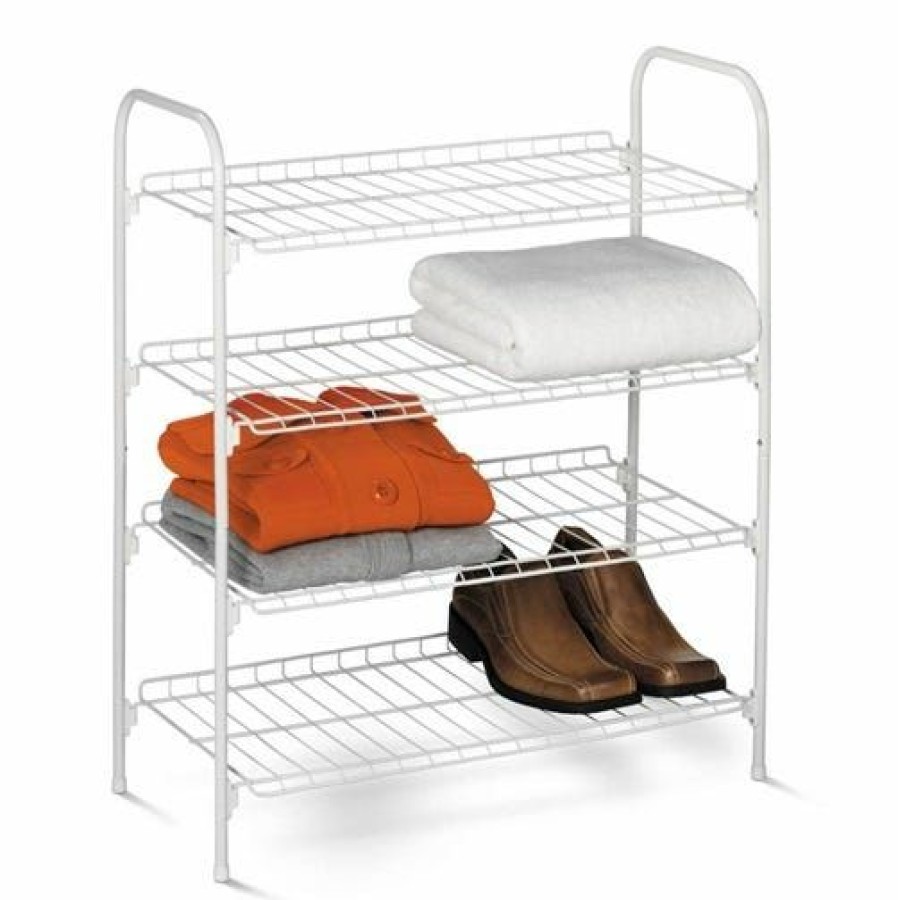 New Honey-Can-Do Honeycando 4Tier Closet Storage Shelf Sho01172 Closet Organization